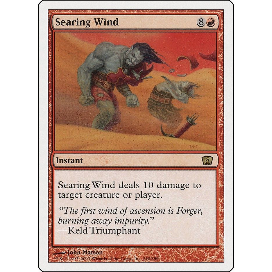 Image for Searing Wind (218) (8ED) - Magic: The Gathering
