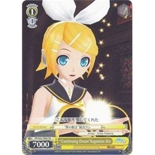 Image for "Continuing Dream"Kagamine Rin (TD) (PD/S22-TE04 TD) (PD/S22) - Weiss Schwarz