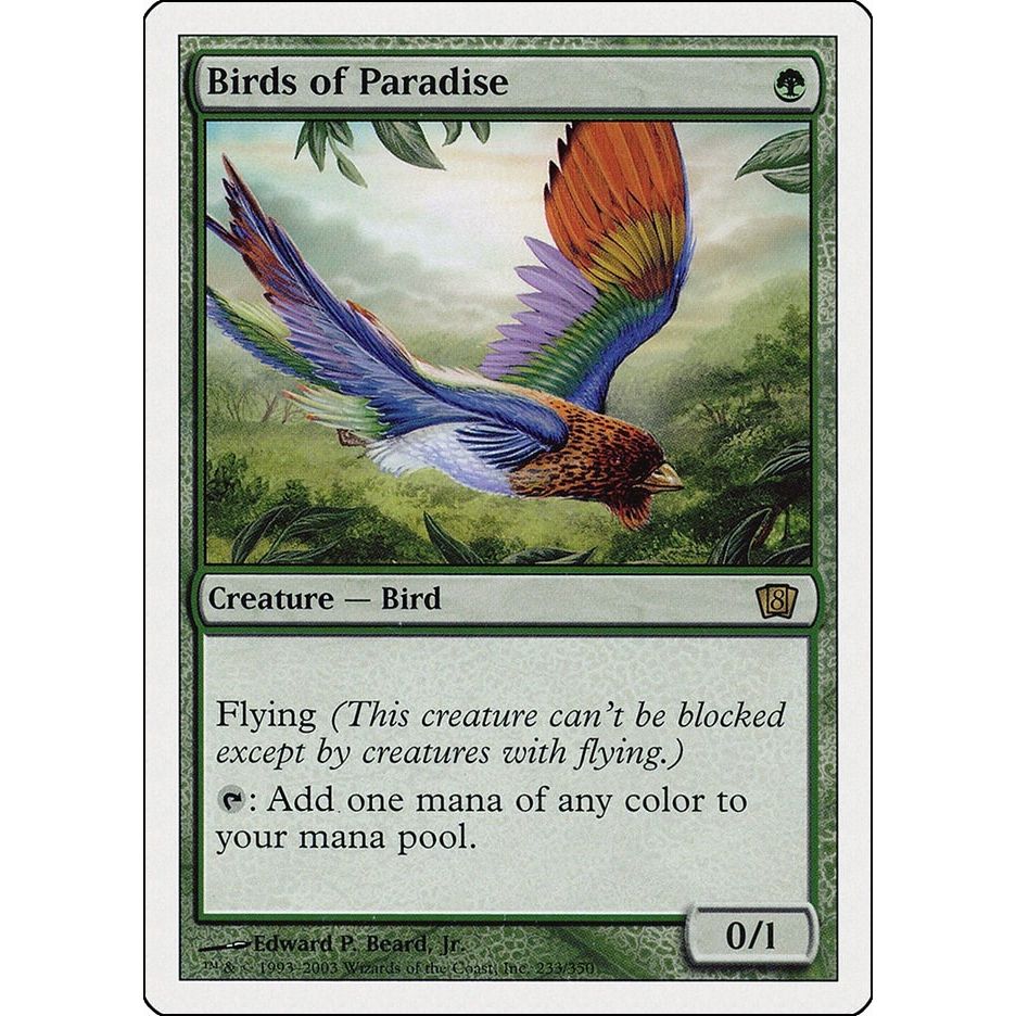 Image for Birds of Paradise (233) (8ED) - Magic: The Gathering