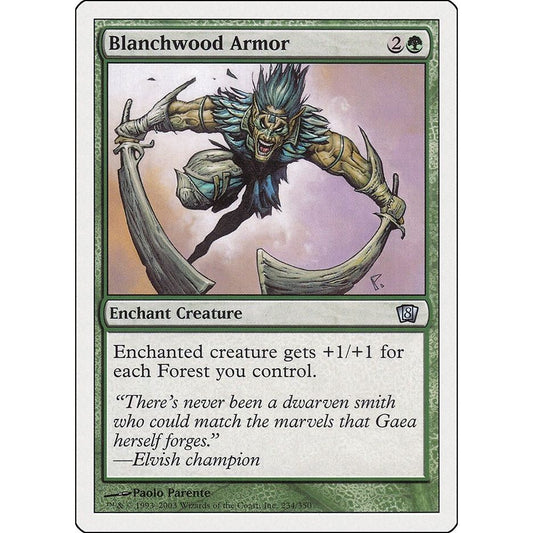 Image for Blanchwood Armor (234) (8ED) - Magic: The Gathering