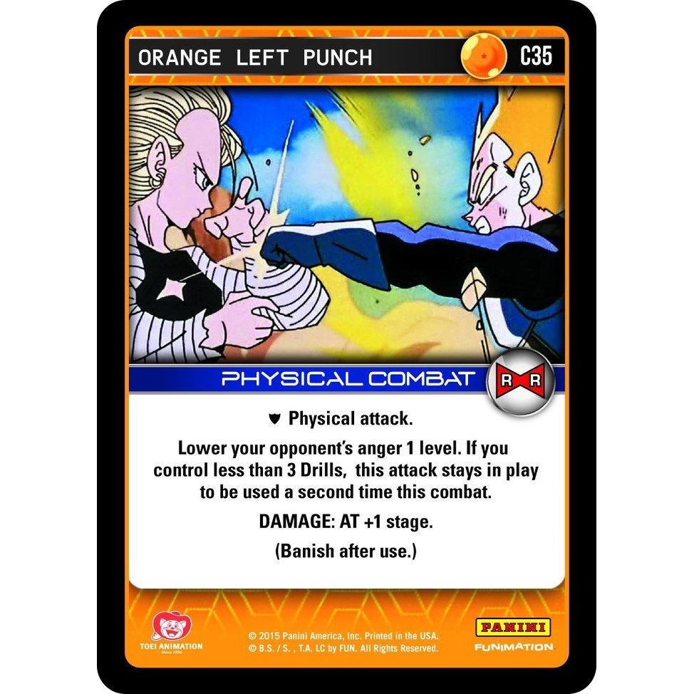 Image for Orange Left Punch (C35) (EVO) - Dragon Ball Z TCG