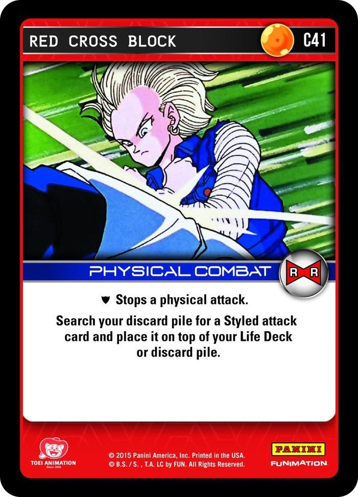 Image for Red Cross Block (C41) (EVO) - Dragon Ball Z TCG