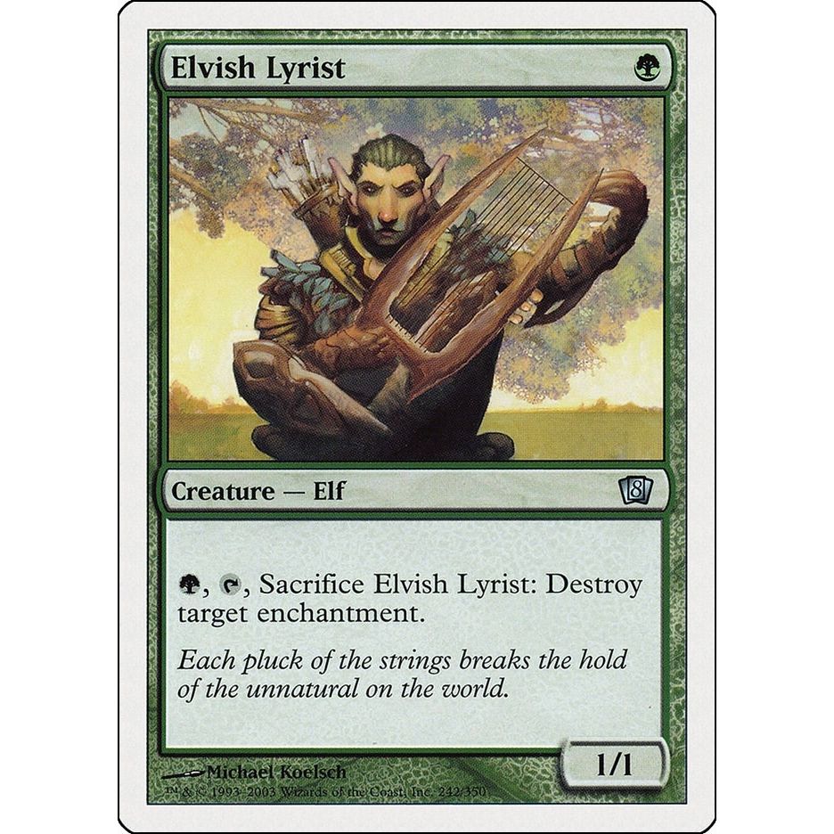Image for Elvish Lyrist (242) (8ED) - Magic: The Gathering
