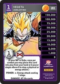 Image for Vegeta - Unrelenting (U93) (EVO) - Dragon Ball Z TCG