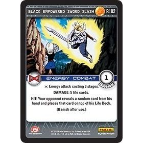 Image for Black Empowered Sword Slash (R102) (EVO) - Dragon Ball Z TCG