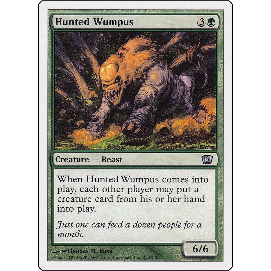 Image for Hunted Wumpus (258) (8ED) - Magic: The Gathering