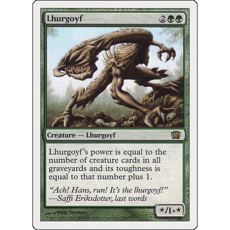 Image for Lhurgoyf (259) (8ED) - Magic: The Gathering