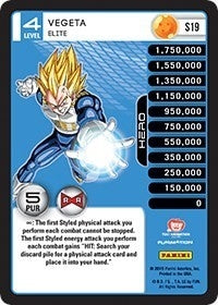 Image for Vegeta - Elite (High Tech Foil) (S19) (EVO) - Dragon Ball Z TCG