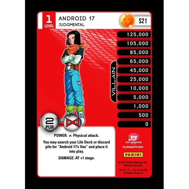 Image for Android 17 - Judgmental (Rainbow Parallel Foil) (S21) (EVO) - Dragon Ball Z TCG