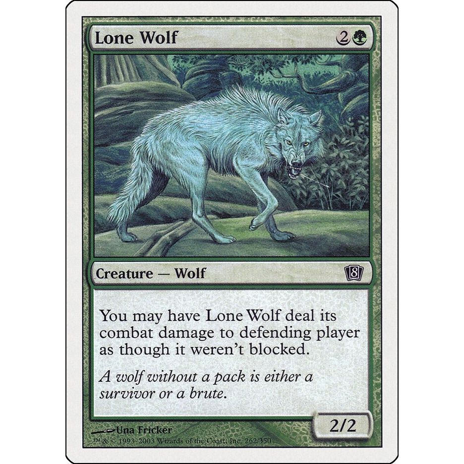 Image for Lone Wolf (262) (8ED) - Magic: The Gathering