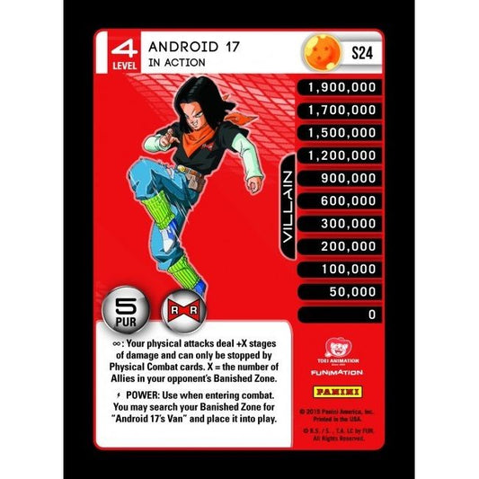 Image for Android 17 - In Action (Rainbow Parallel Foil) (S24) (EVO) - Dragon Ball Z TCG