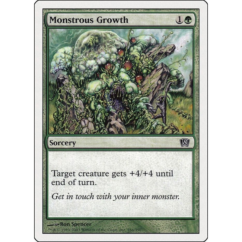 Image for Monstrous Growth (266) (8ED) - Magic: The Gathering