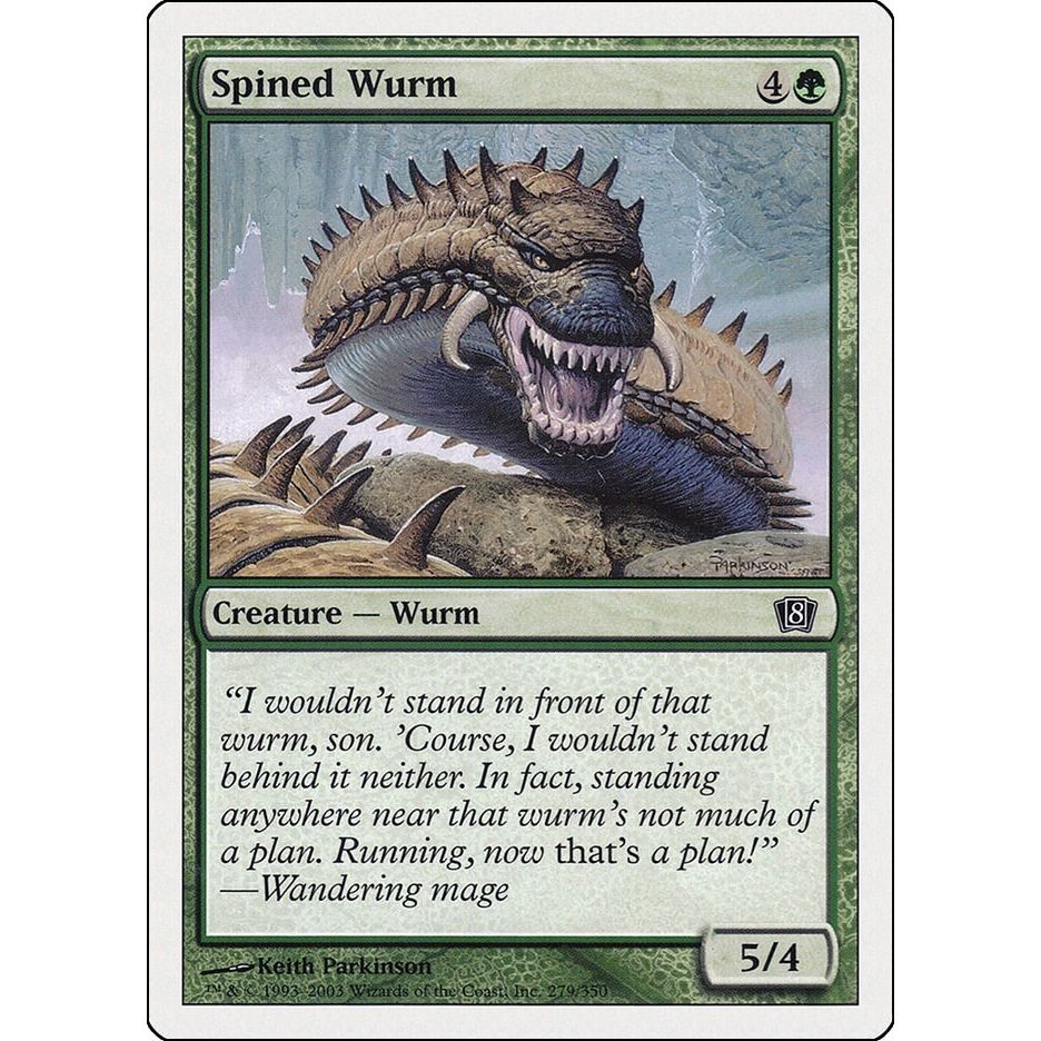 Image for Spined Wurm (279) (8ED) - Magic: The Gathering