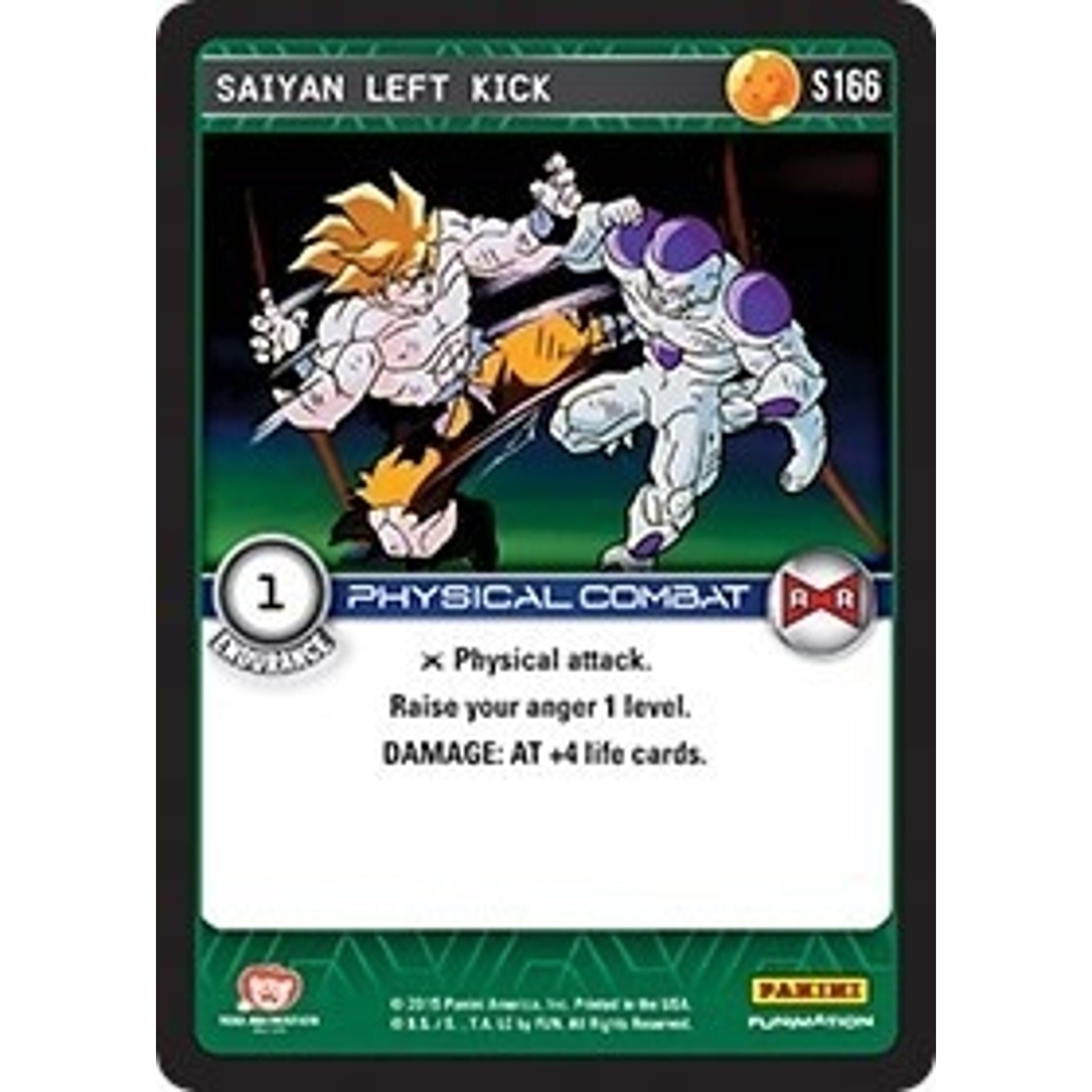 Image for Saiyan Left Kick (S166) (EVO) - Dragon Ball Z TCG