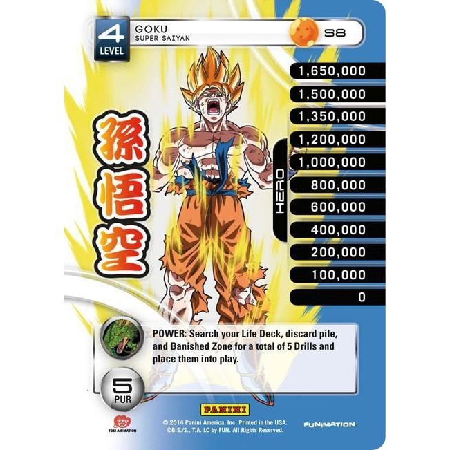 Image for Goku - Super Saiyan (High Tech Foil) (S8) (BASE) - Dragon Ball Z TCG
