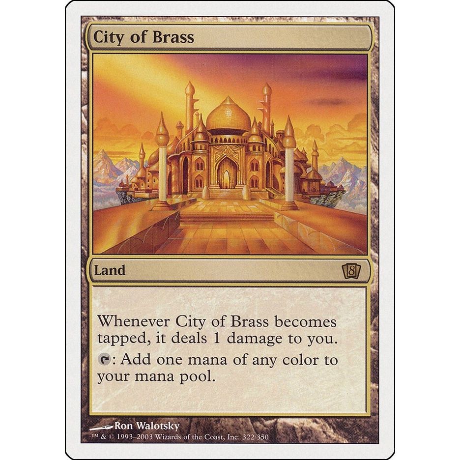 Image for City of Brass (322) (8ED) - Magic: The Gathering