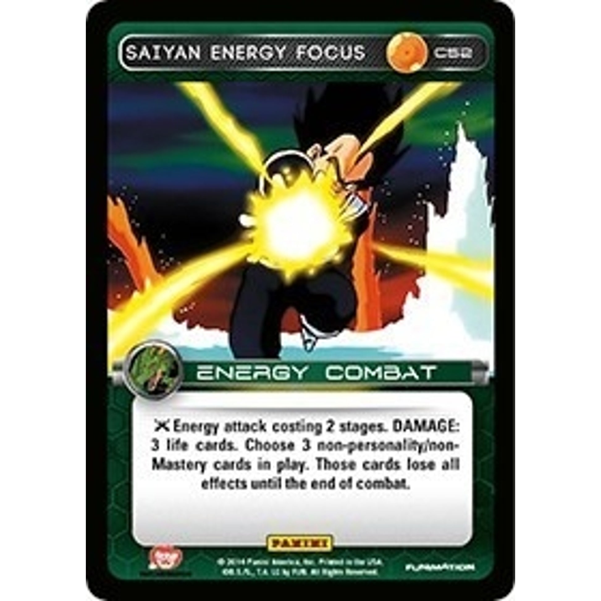 Image for Saiyan Energy Focus (C52) (BASE) - Dragon Ball Z TCG