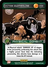 Image for Saiyan Clothesline (C53) (BASE) - Dragon Ball Z TCG