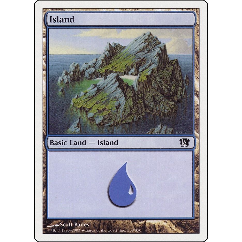 Image for Island (338) (338) (8ED) - Magic: The Gathering