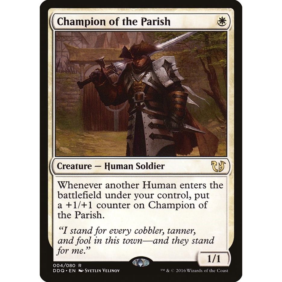 Image for Champion of the Parish (4) (DDQ) - Magic: The Gathering