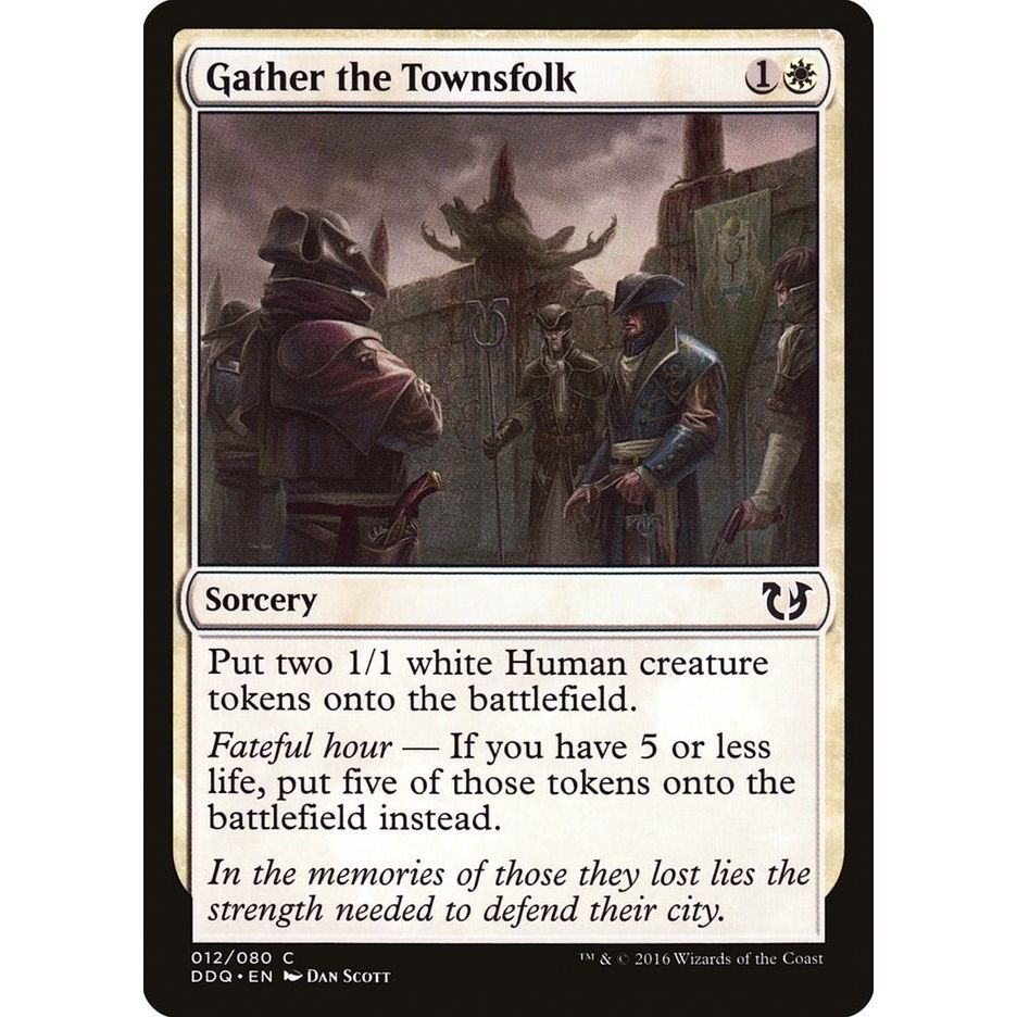 Image for Gather the Townsfolk (12) (DDQ) - Magic: The Gathering
