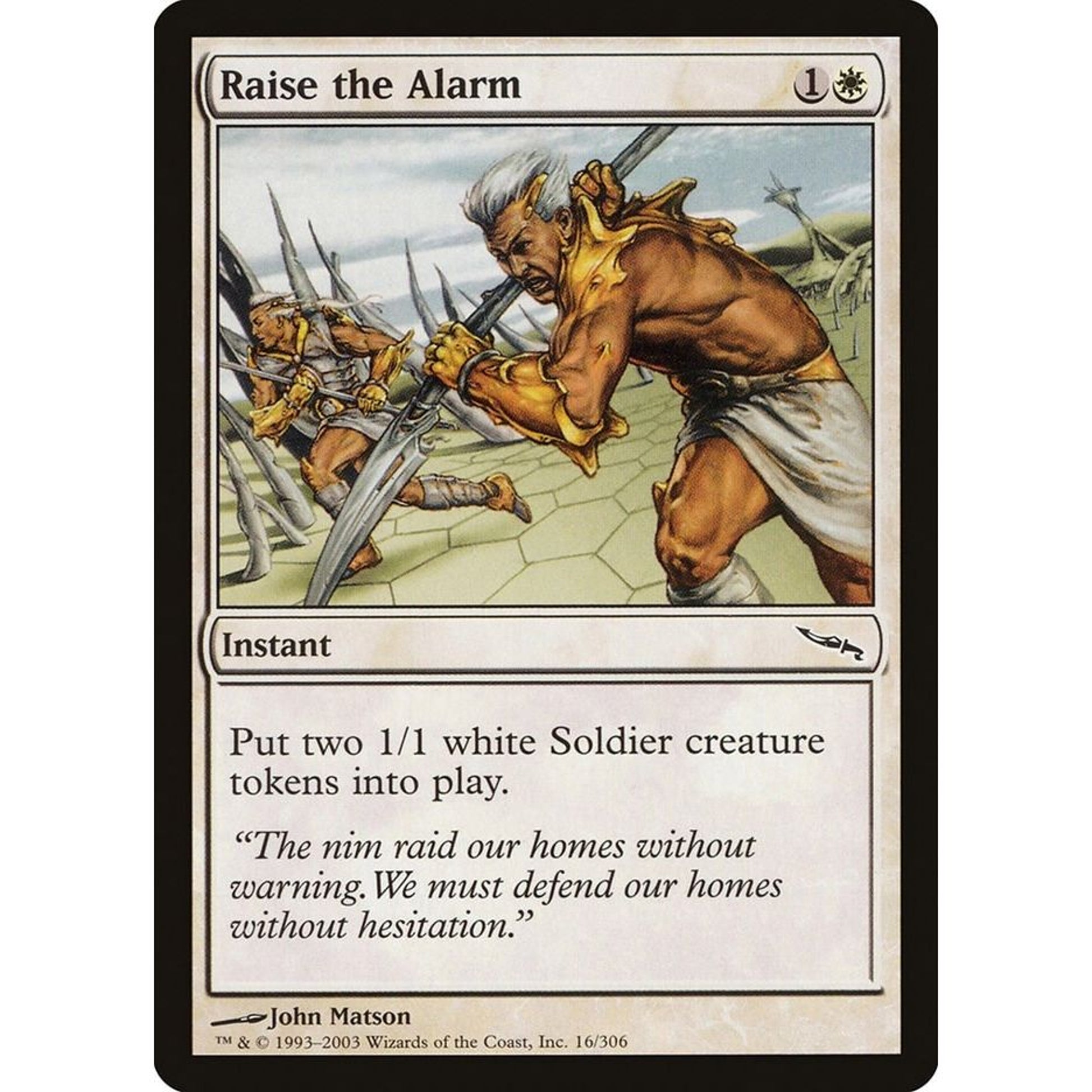 Image for Raise the Alarm (16) (MRD) - Magic: The Gathering