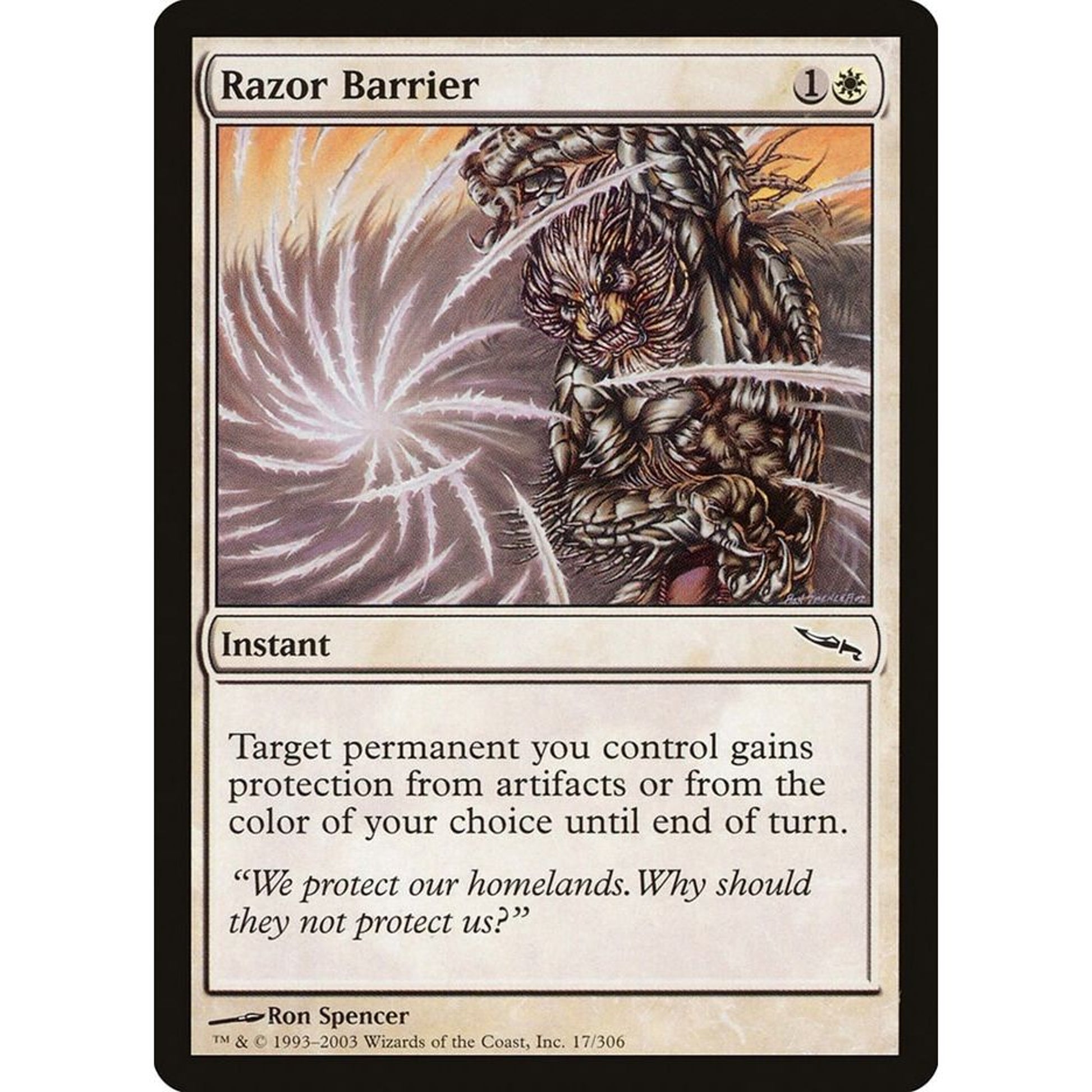 Image for Razor Barrier (17) (MRD) - Magic: The Gathering