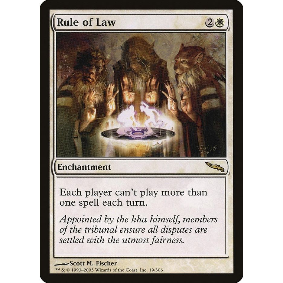 Image for Rule of Law (19) (MRD) - Magic: The Gathering