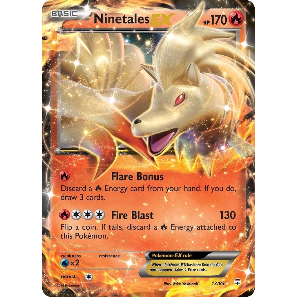 Image for Ninetales EX (13/83) (GEN) - Pokemon