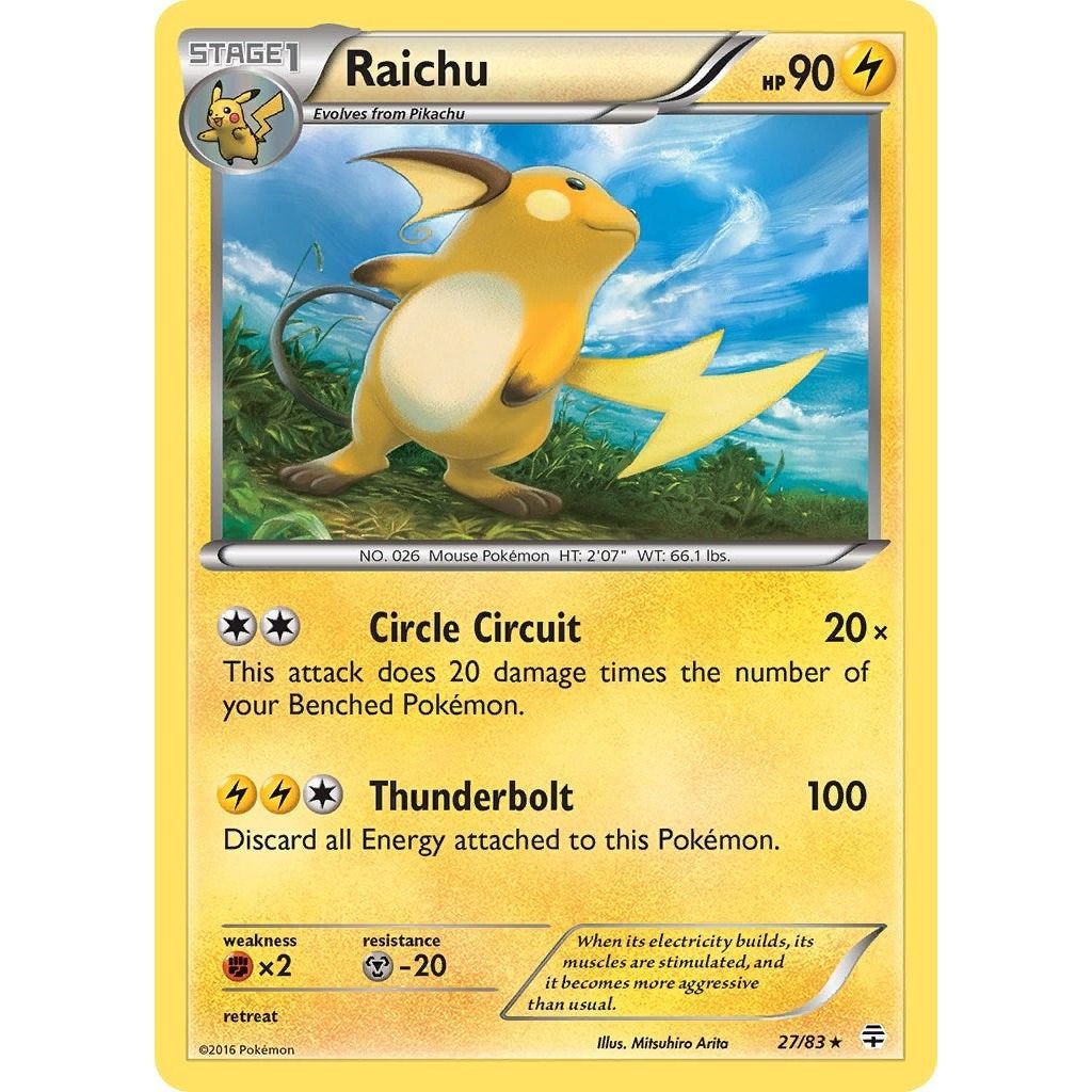 Image for Raichu (27/83) (GEN) - Pokemon