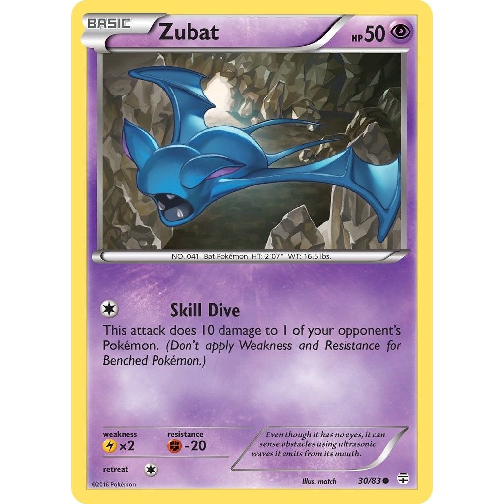 Image for Zubat (30/83) (GEN) - Pokemon