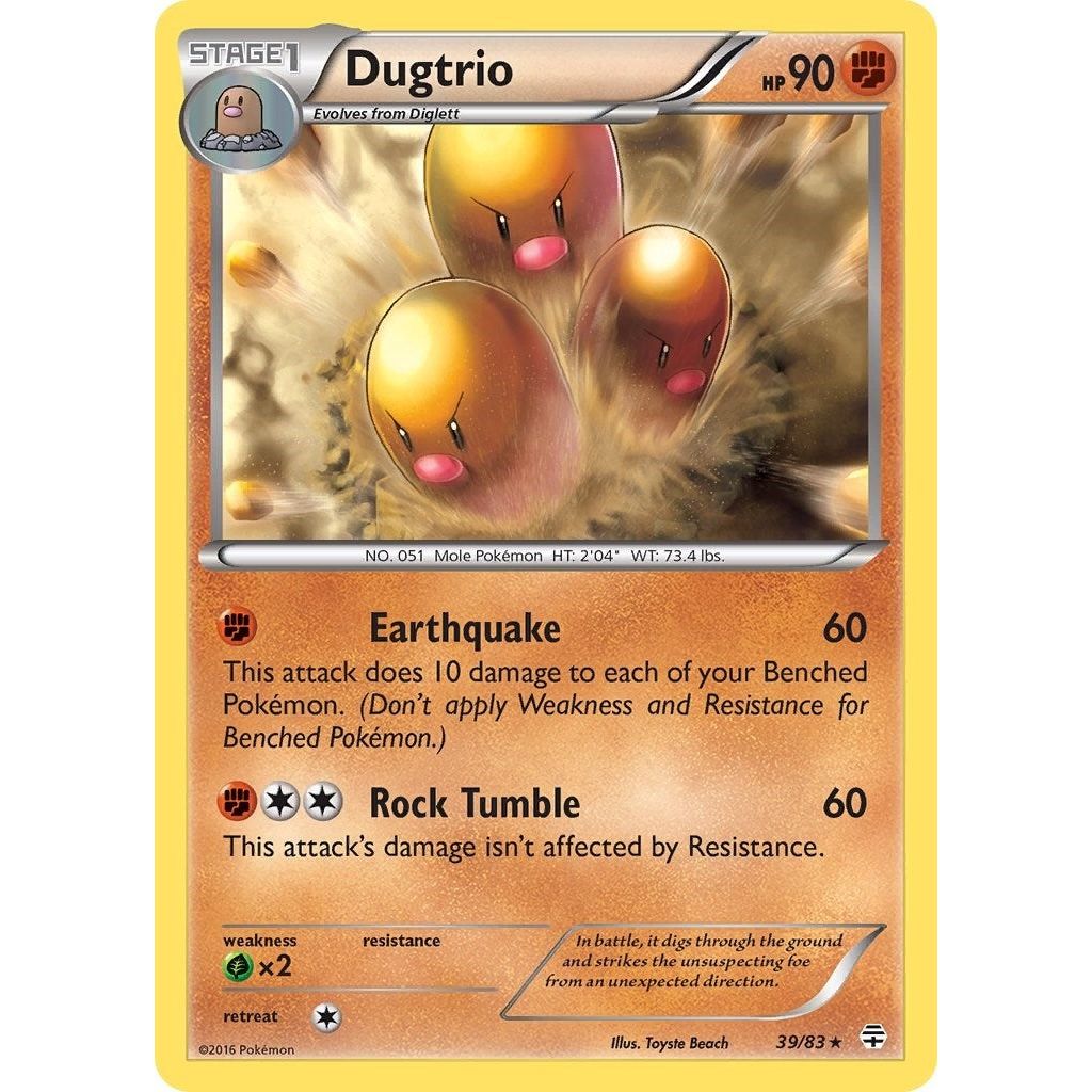 Image for Dugtrio (39/83) (GEN) - Pokemon