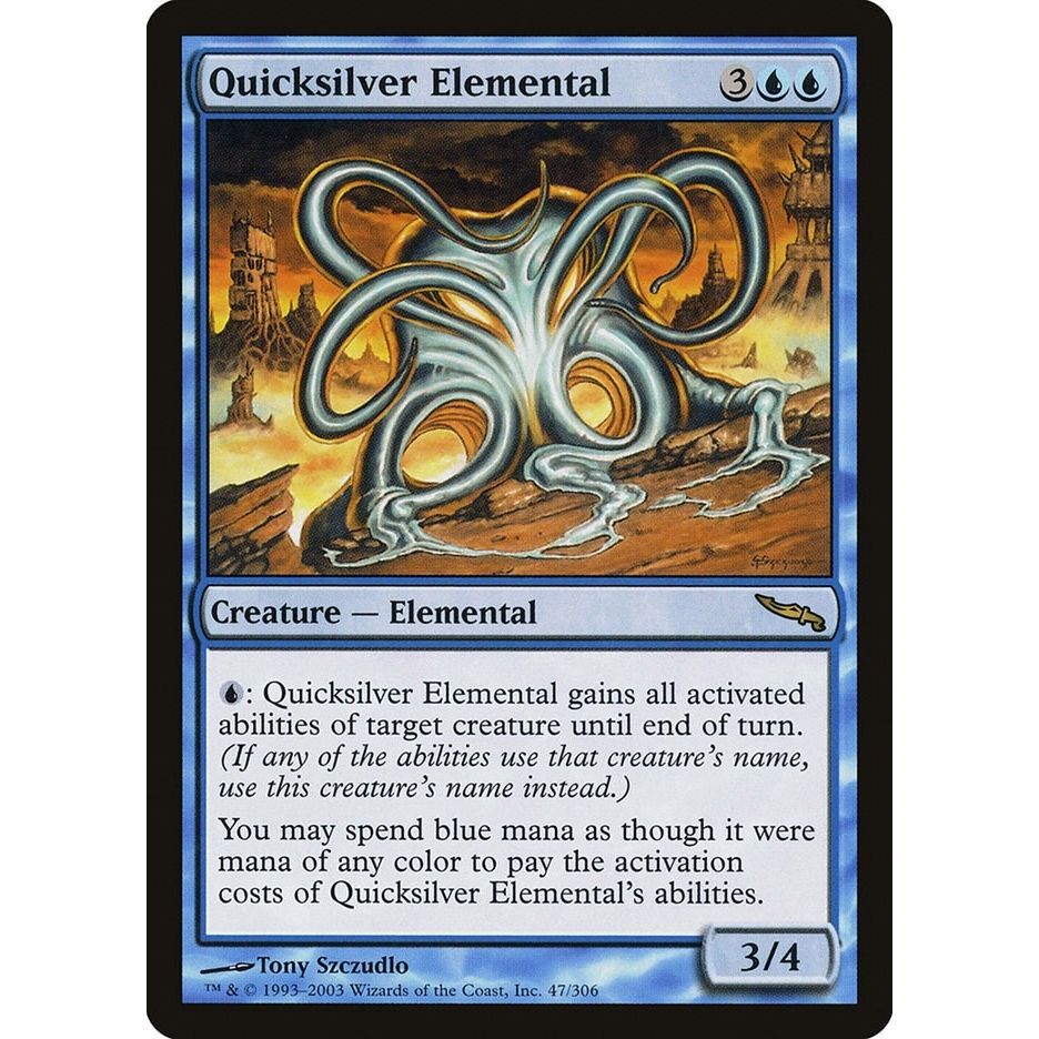 Image for Quicksilver Elemental (47) (MRD) - Magic: The Gathering