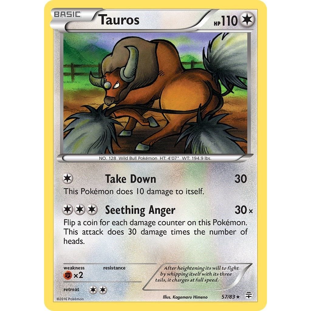 Image for Tauros (57/83) (GEN) - Pokemon