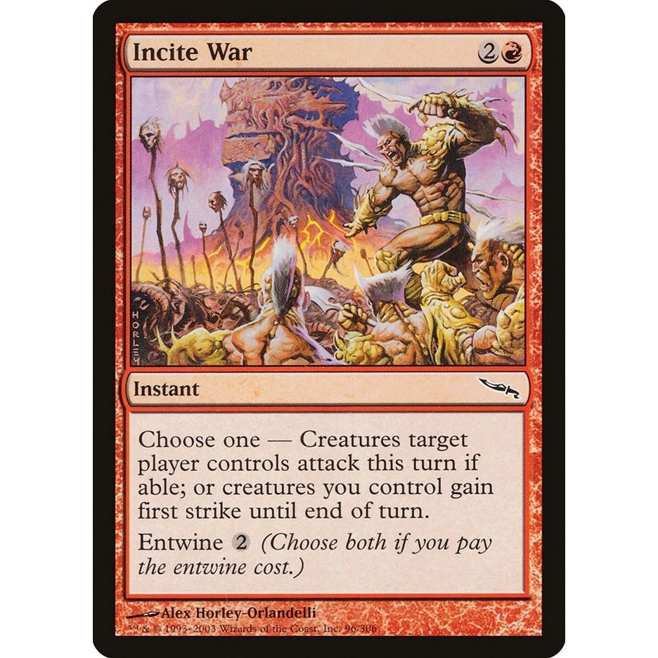Image for Incite War (96) (MRD) - Magic: The Gathering