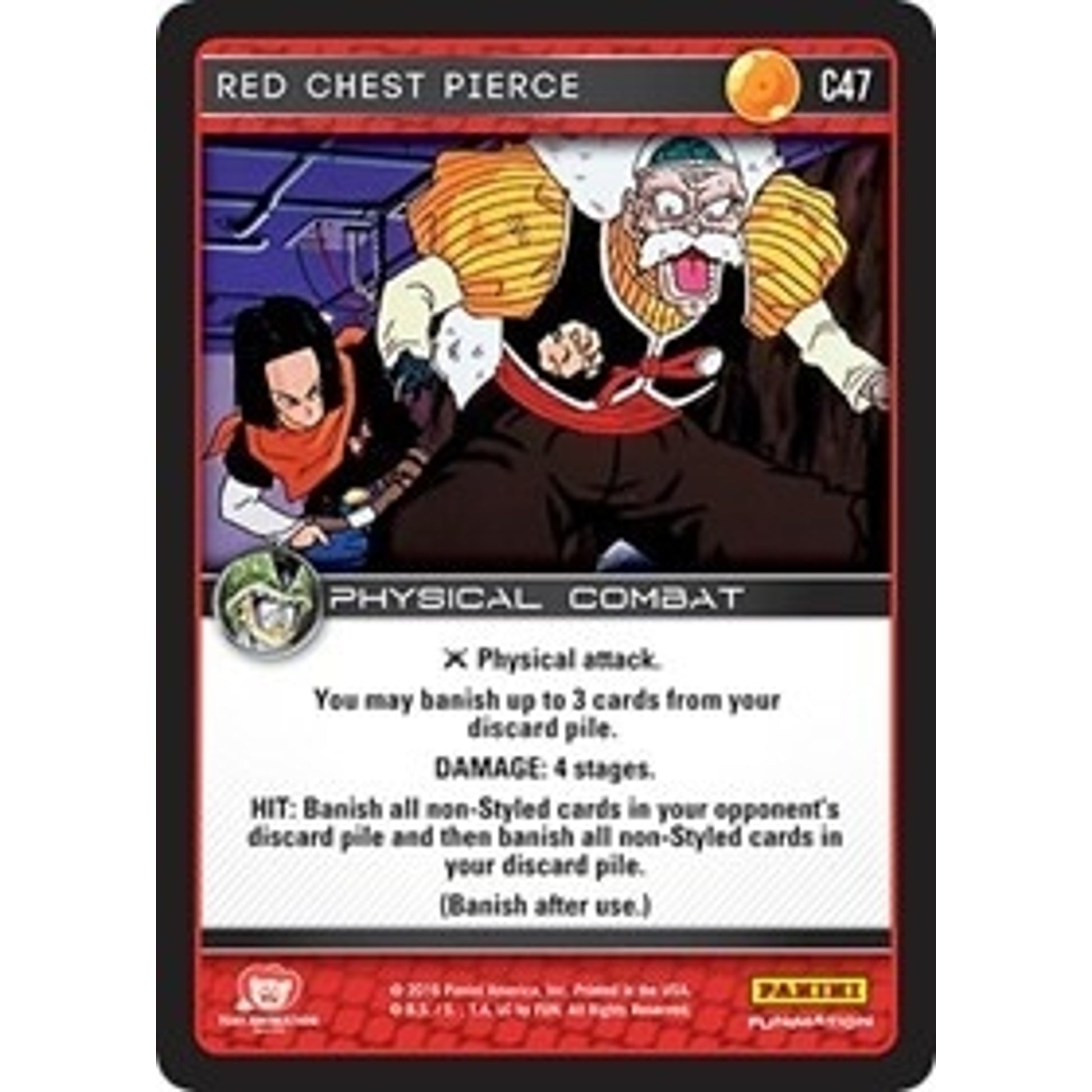 Image for Red Chest Pierce (C47) (PER) - Dragon Ball Z TCG