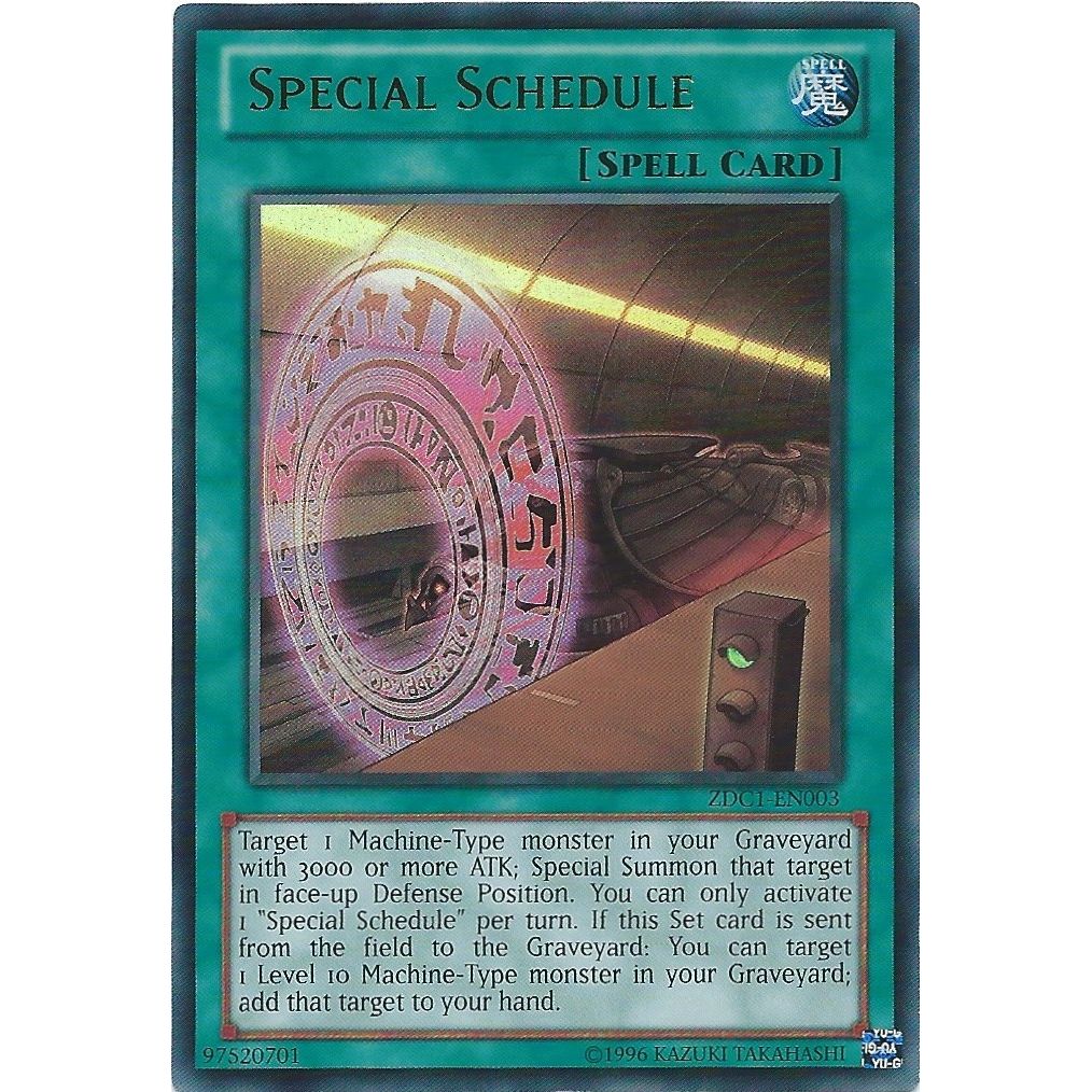 Image for Special Schedule (ZDC1-EN003) (ZEXEU) - YuGiOh