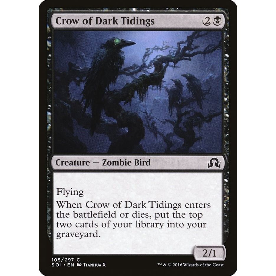 Image for Crow of Dark Tidings (105) (SOI) - Magic: The Gathering