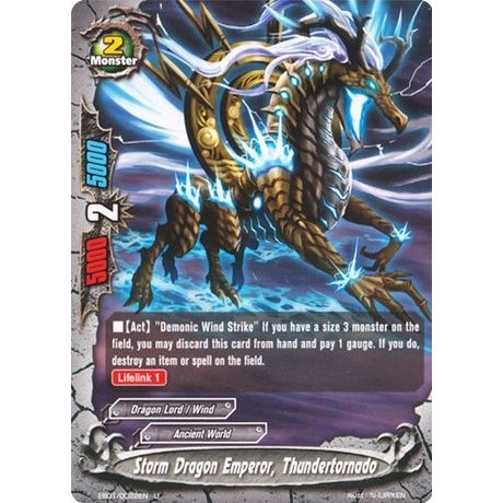 Image for Storm Dragon Emperor, Thundertornado (EB01/0022EN) (EB01) - Future Card BuddyFight