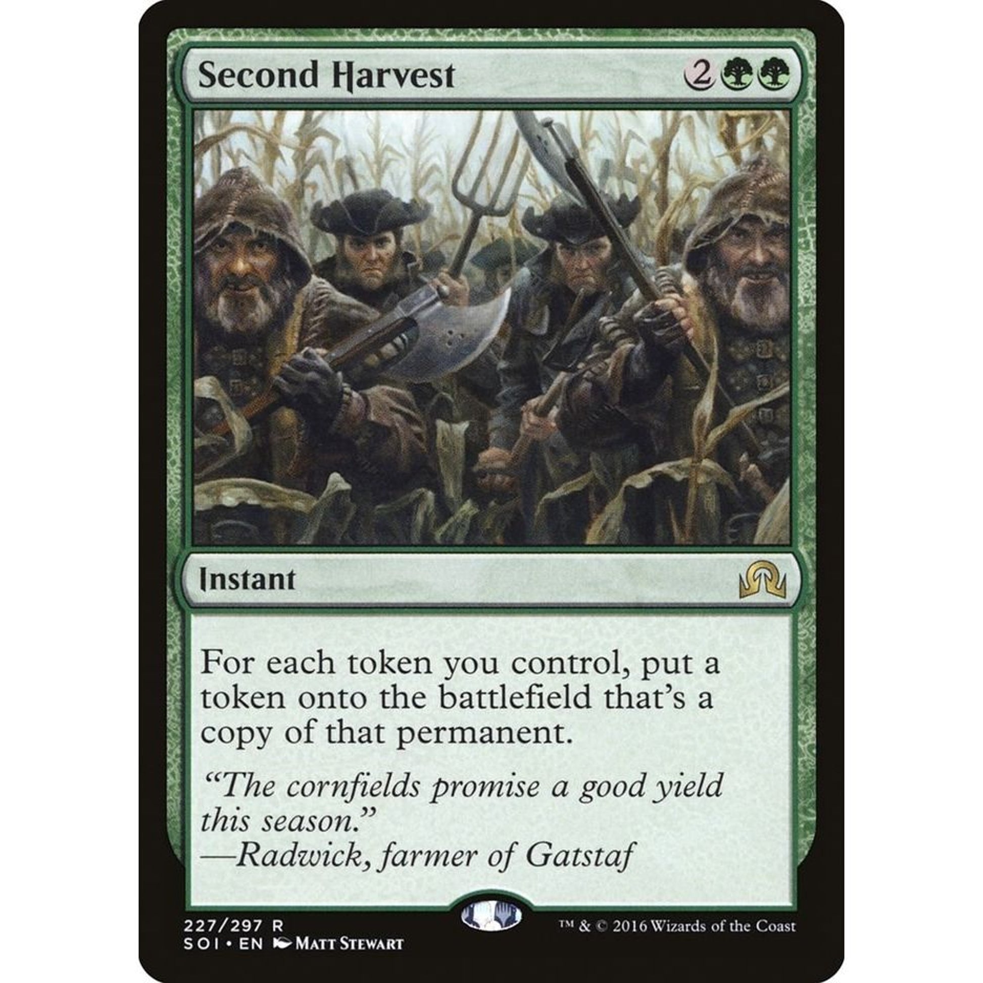 Image for Second Harvest (227) (SOI) - Magic: The Gathering