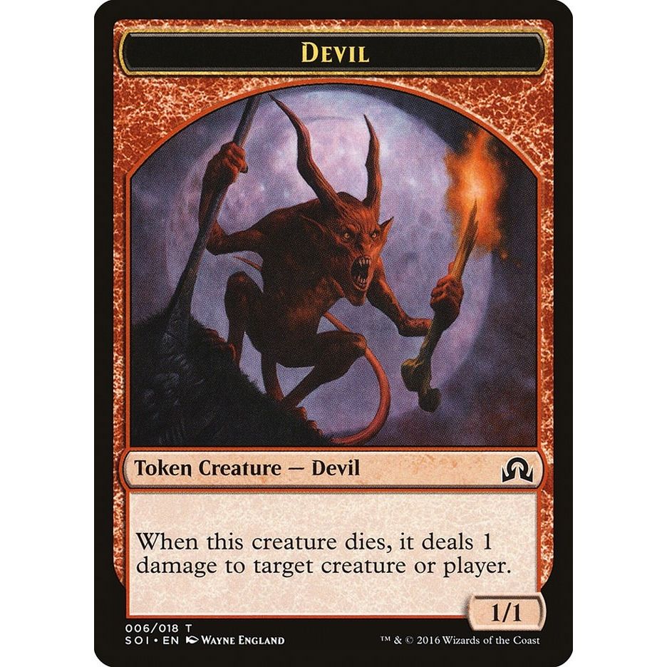 Image for Devil Token (6) (SOI) - Magic: The Gathering