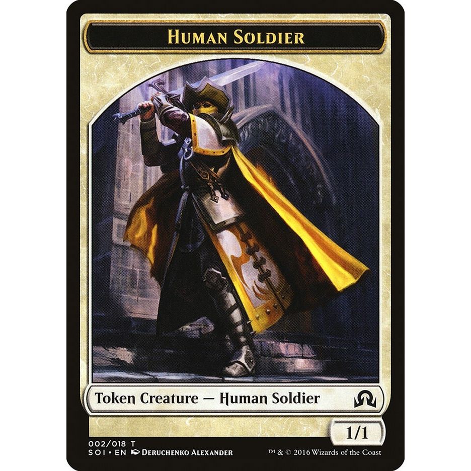 Image for Human Soldier Token (2) (SOI) - Magic: The Gathering