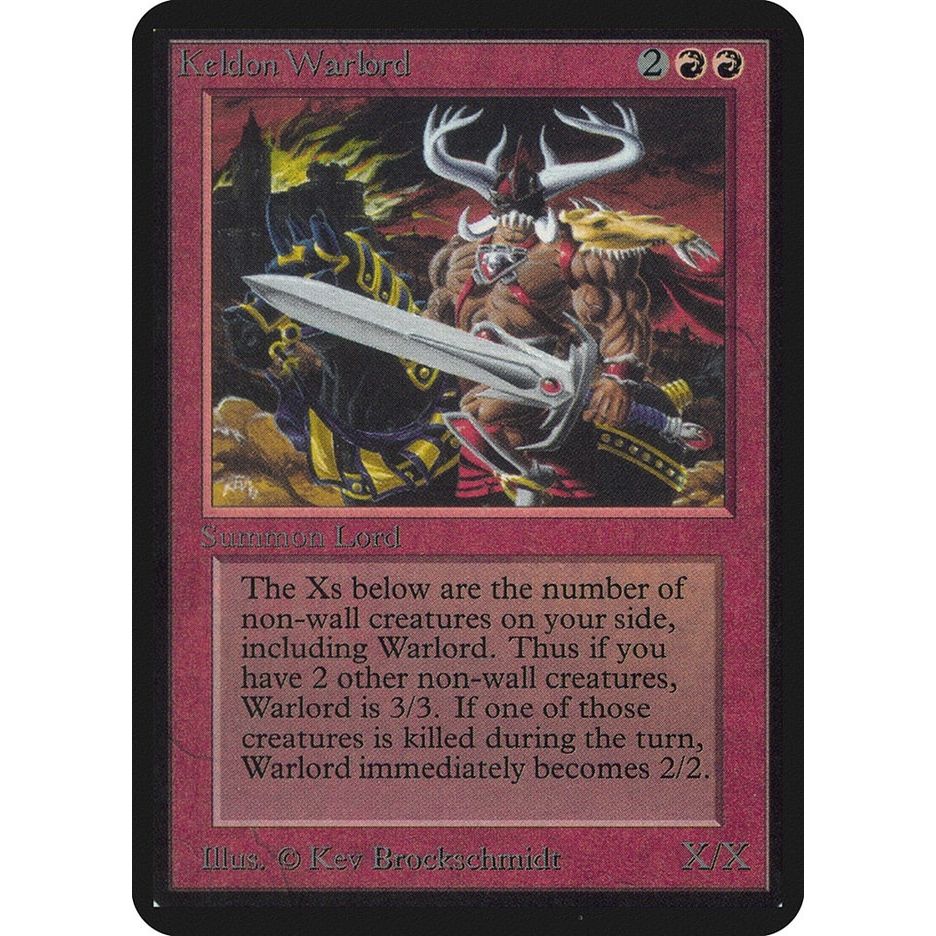 Image for Keldon Warlord (LEA) - Magic: The Gathering