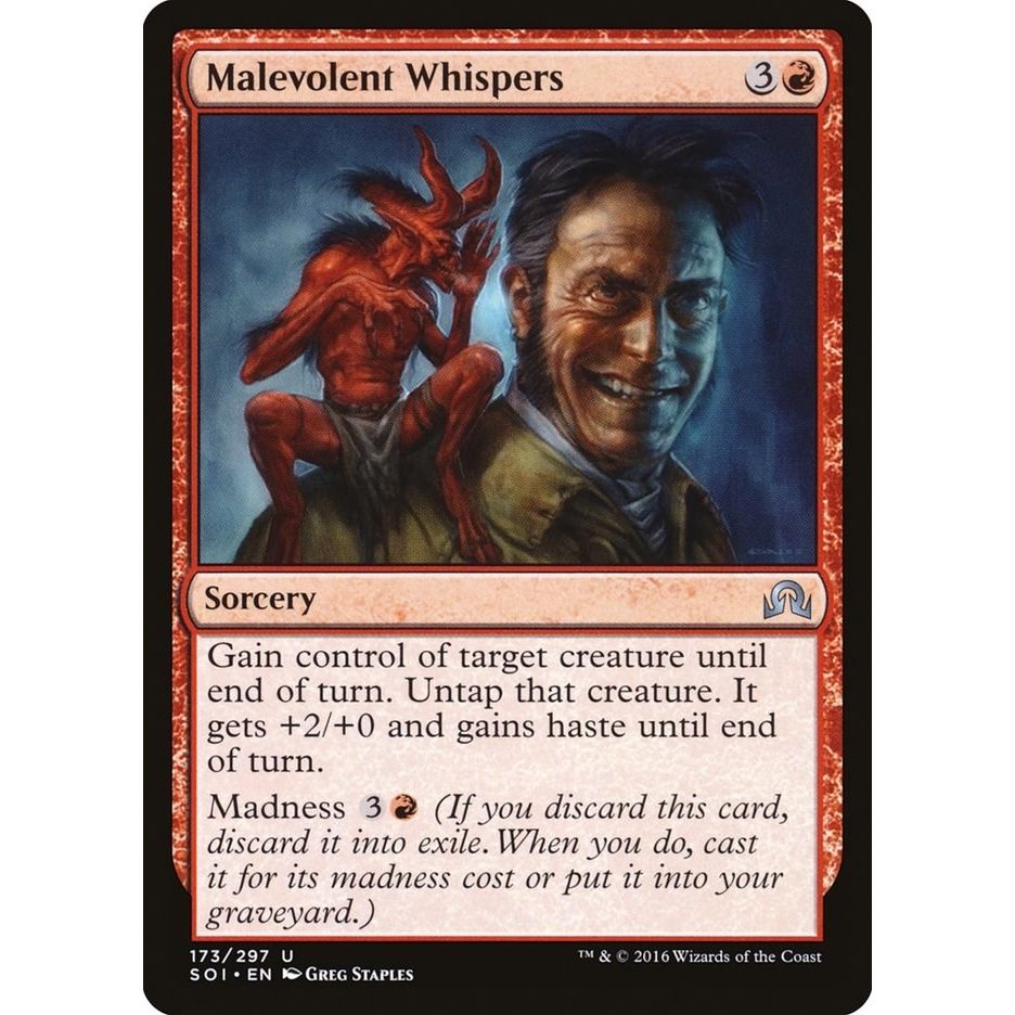 Image for Malevolent Whispers (173) (SOI) - Magic: The Gathering