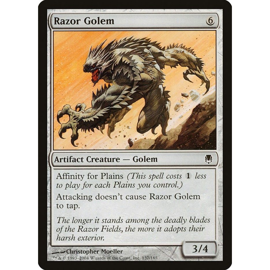 Image for Razor Golem (137) (DST) - Magic: The Gathering