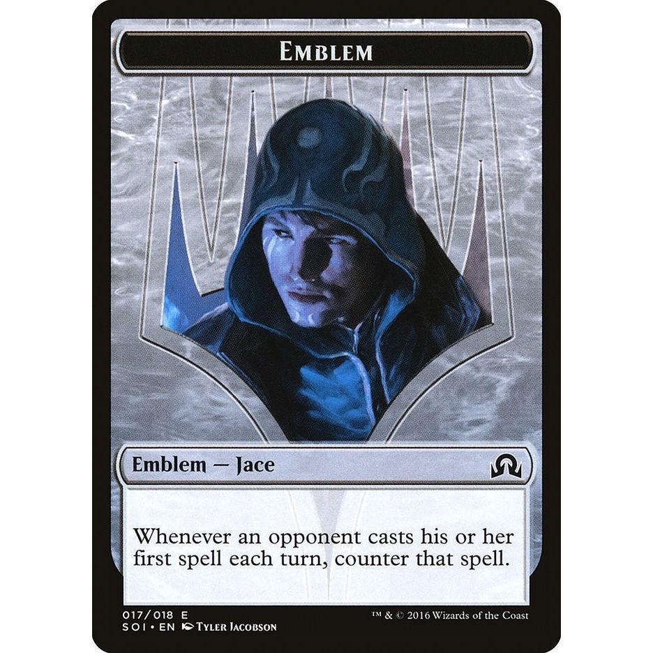 Image for Emblem - Jace, Unraveler of Secrets (17) (SOI) - Magic: The Gathering