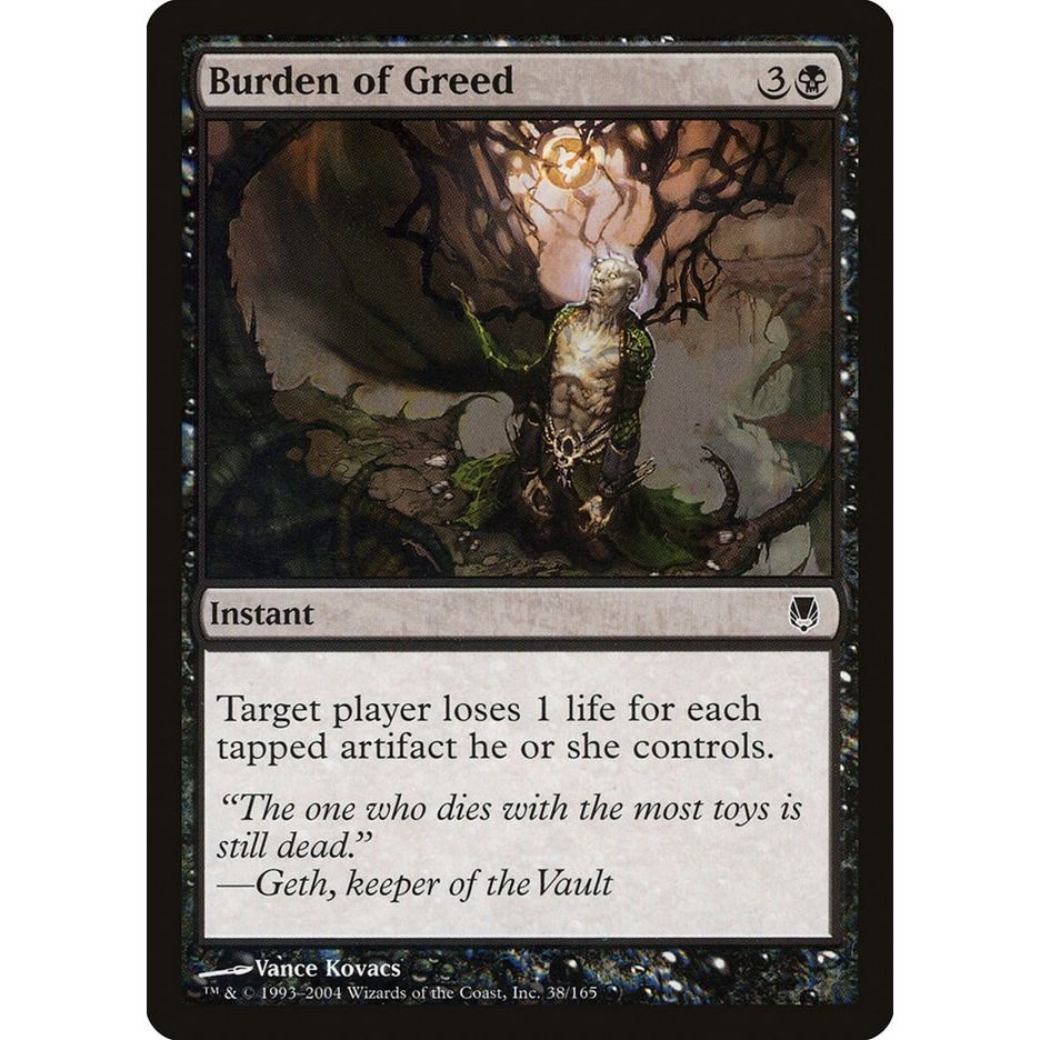 Image for Burden of Greed (38) (DST) - Magic: The Gathering