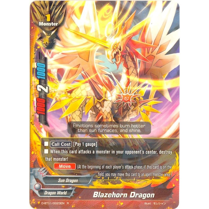 Image for Blazehorn Dragon (D-BT01/0023EN) (D-BT01) - Future Card BuddyFight