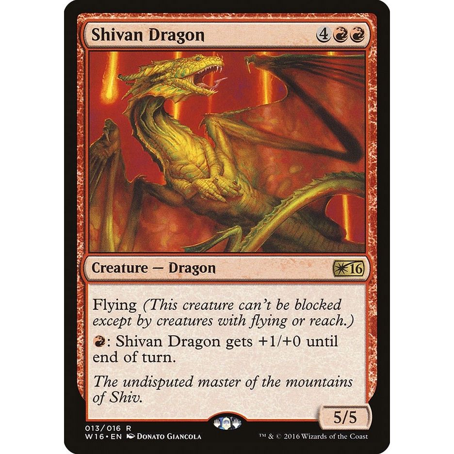 Image for Shivan Dragon (13) (W16) - Magic: The Gathering