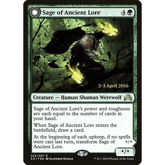 Image for Sage of Ancient Lore (225) (PRE) - Magic: The Gathering